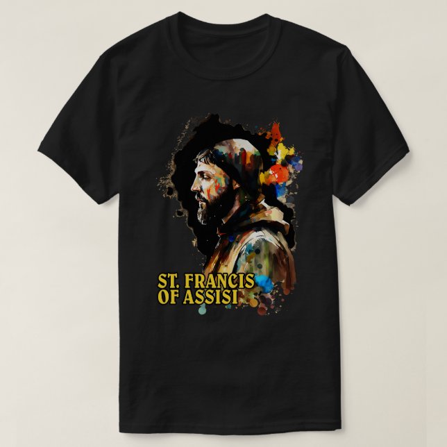 St. Francis von Assisi 1 T-Shirt (Design vorne)