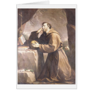 St Francis von Assisi am Gebet