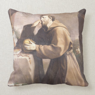 St Francis von Assisi am Gebet Kissen