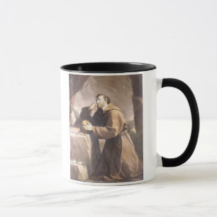 St Francis von Assisi am Gebet Tasse