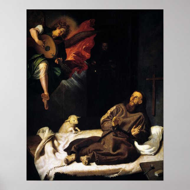 St. Francis von Assisi Angel Besuch Poster (Vorne)