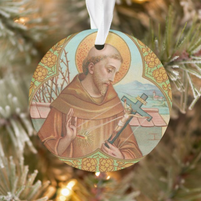 St. Francis von Assisi (BK 002) Acrylic Ornament (Baum)