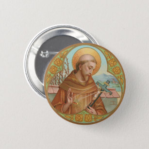 St. Francis von Assisi (BK 002) Button