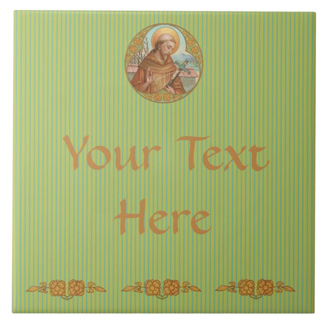 St. Francis von Assisi (BK 002) Fliese (Vorderseite)