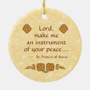 St. Francis von Assisi (BK 002) Keramik Ornament