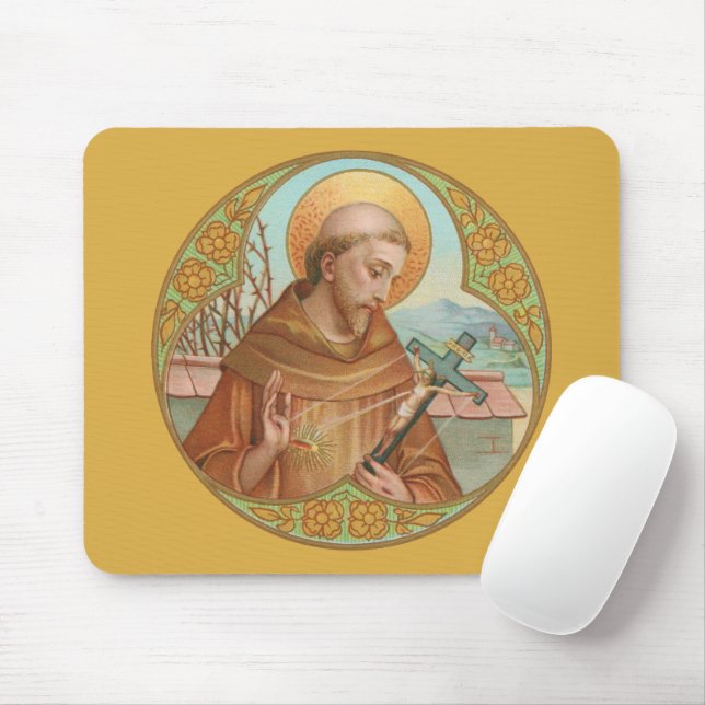 St. Francis von Assisi (BK 002) Mousepad (Mit Mouse)