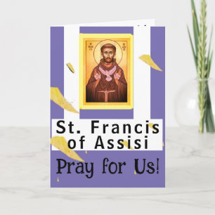 St. Francis von Assisi Card Karte