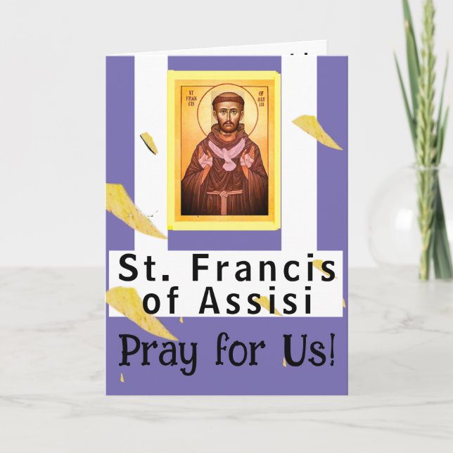 St. Francis von Assisi Card Karte (Vorderseite)