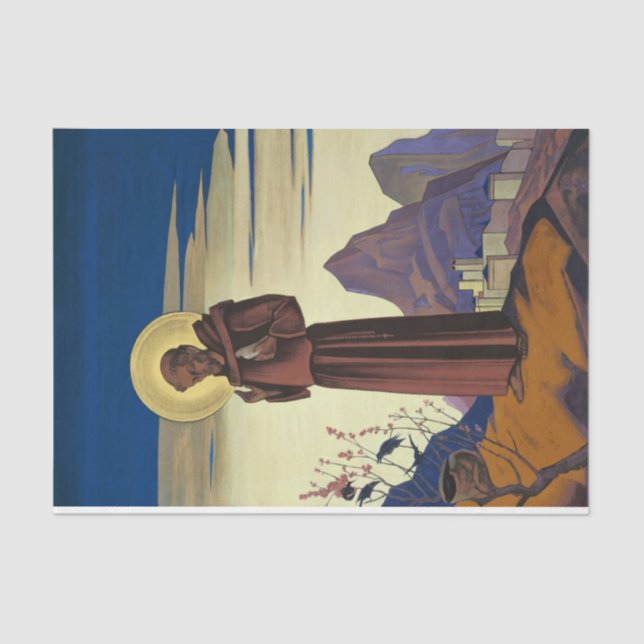 St. Francis von Assisi (Christlicher Heiliger) Seidenpapier (Vorderseite)