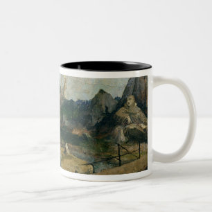St Francis von Assisi die Schanden empfangend Zweifarbige Tasse