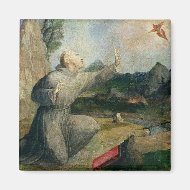 St. Francis von Assisi Empfang der Stigmata Magnet (Vorne)