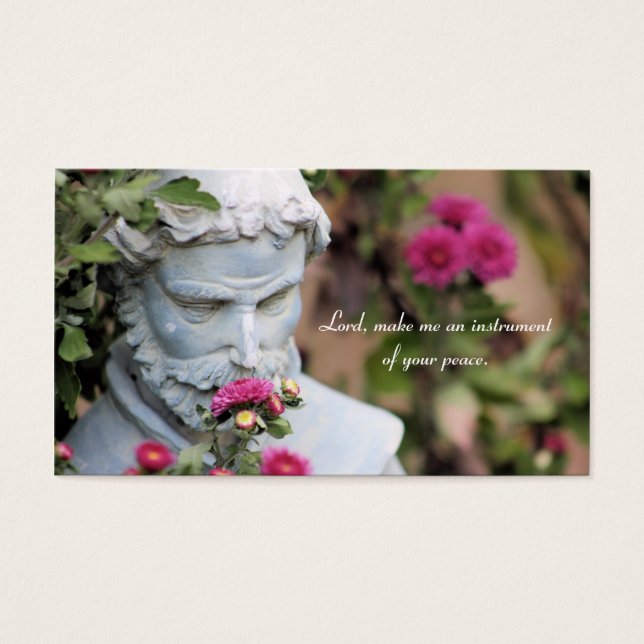 St. Francis von Assisi Gebetskarte (Vorderseite)