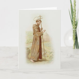 St. Francis von Assisi Grußkarte mit Gebet Karte