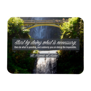 St. Francis von Assisi Inspiration Zitat "Doing" Magnet