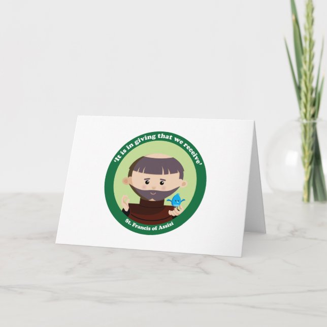 St. Francis von Assisi Karte (Vorderseite)