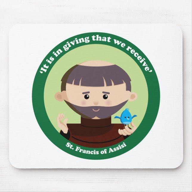 St Francis von Assisi Mousepad (Vorne)