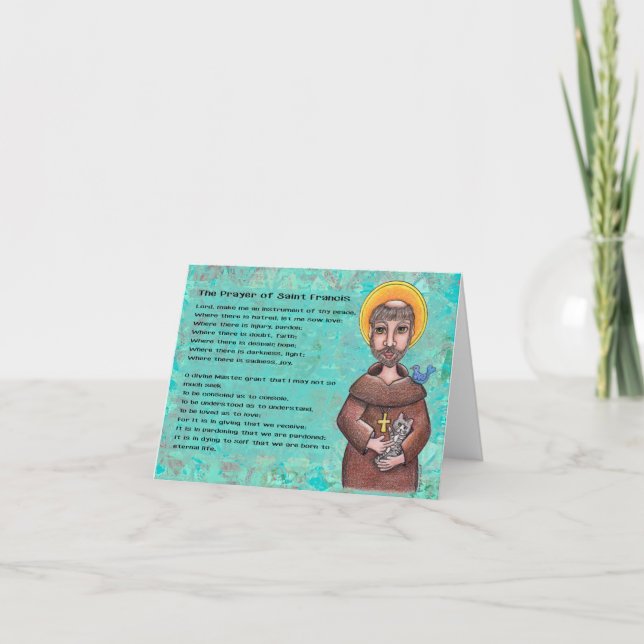 St Francis von Assisi Notecard Karte (Vorderseite)