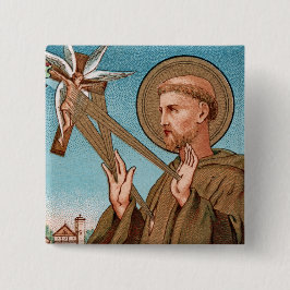 St. Francis von Assisi, Pater Seraphicus (SAU 040) Button