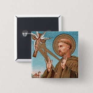 St. Francis von Assisi, Pater Seraphicus (SAU 040) Button