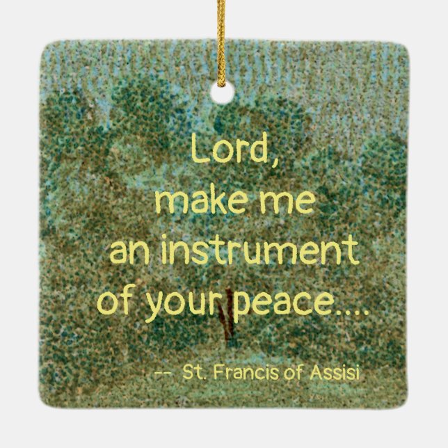 St. Francis von Assisi, Pater Seraphicus (SAU 040) Keramikornament (Rückseite)