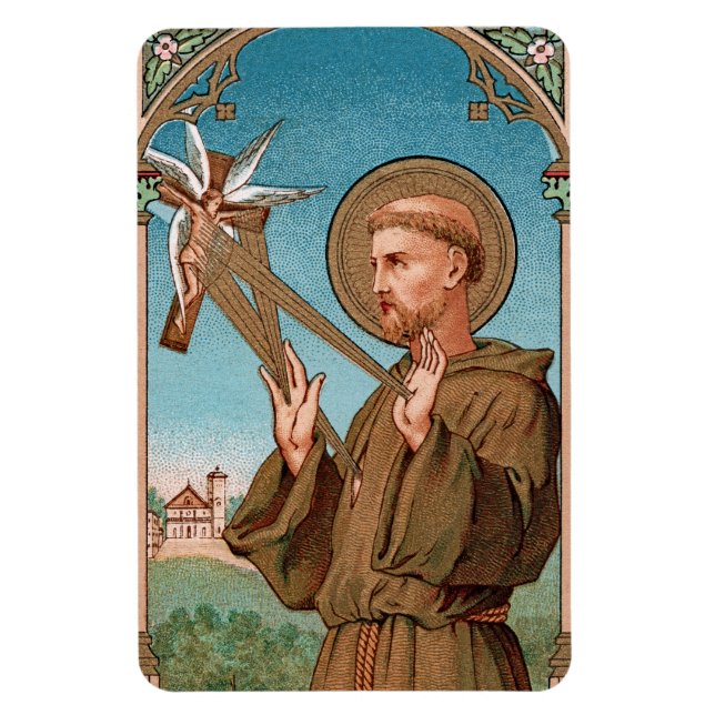 St. Francis von Assisi, Pater Seraphicus (SAU 040) Magnet (Vertikal)