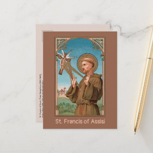 St. Francis von Assisi, Pater Seraphicus (SAU 040) Postkarte