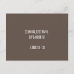 St. Francis von Assisi Postcard Postkarte