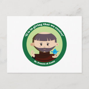 St. Francis von Assisi Postkarte