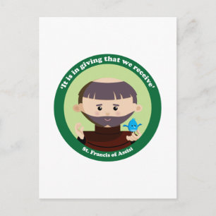St. Francis von Assisi Postkarte