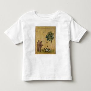 St Francis von Assisi predigend zu den Vögeln Kleinkind T-shirt