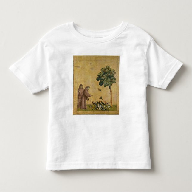 St Francis von Assisi predigend zu den Vögeln Kleinkind T-shirt (Vorderseite)