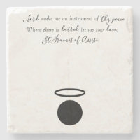 St. Francis von Assisi Quote Stone Untersetzer