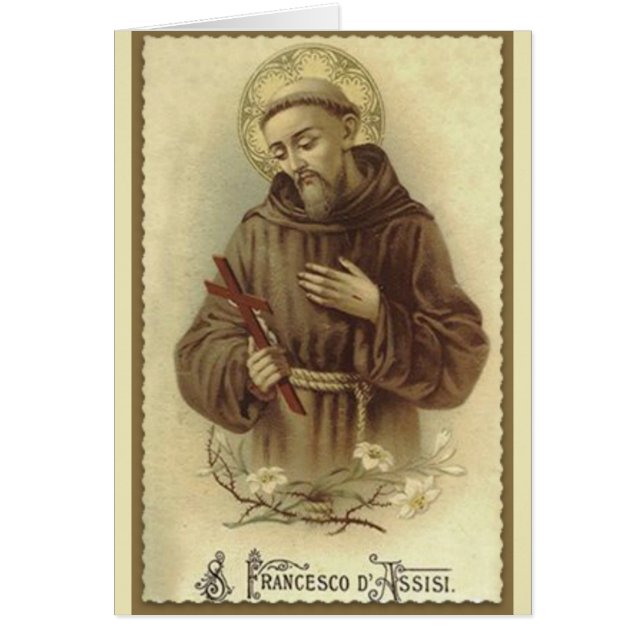 St. Francis von Assisi Schutzheilige der Tiere (Vorne)