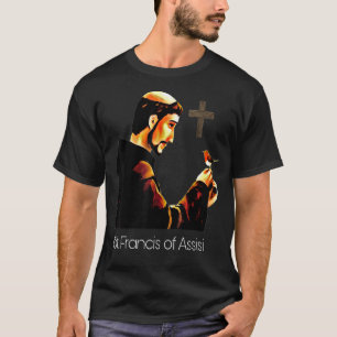 St. Francis von Assisi Schutzheilige der Tiere Cat T-Shirt