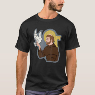 St. Francis von Assisi Schutzheilige der Tiere Cat T-Shirt