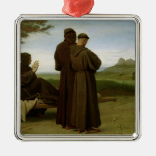 St Francis von Assisi Silbernes Ornament