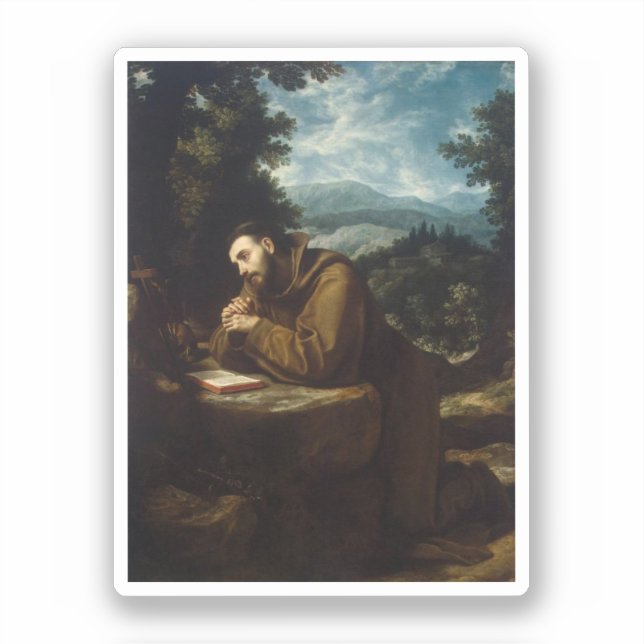 St. Francis von Assisi von Cigoli Aufkleber (Vorderseite)
