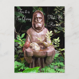 St. Francis von Assisi Zitat Postkarte