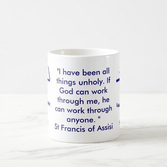 St Francis von Assisi-Zitat Tasse (Mittel)