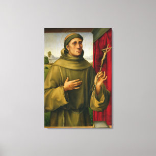 St Francis von Assissi, c.1490 (Tempera auf Leinwanddruck