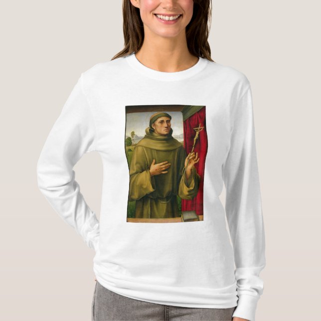 St Francis von Assissi, c.1490 (Tempera auf T-Shirt (Vorderseite)