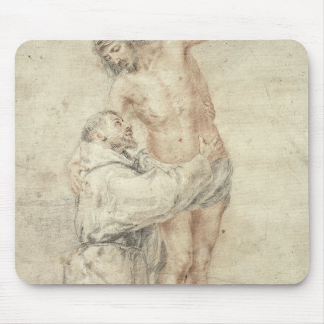 St Francis, welches die Welt und die Umfassung Mousepad (Vorne)