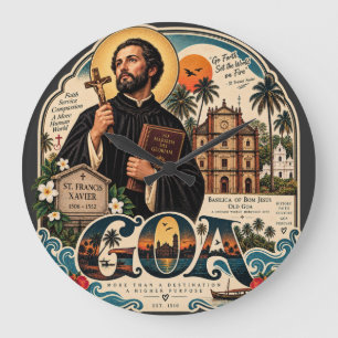 St. Francis Xavier – Goa-Erbe Große Wanduhr