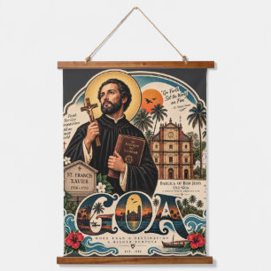 St. Francis Xavier – Goa Erbe Wandteppich Mit Holzrahmen