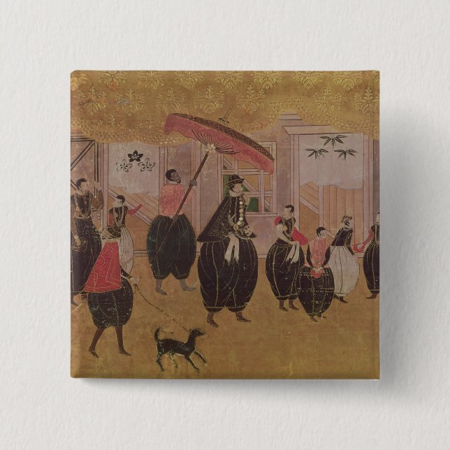 St Francis Xavier und sein Gefolge Button (Vorderseite)