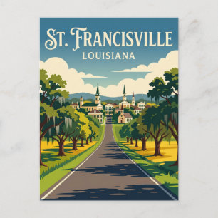 St. Francisville USA Postkarte