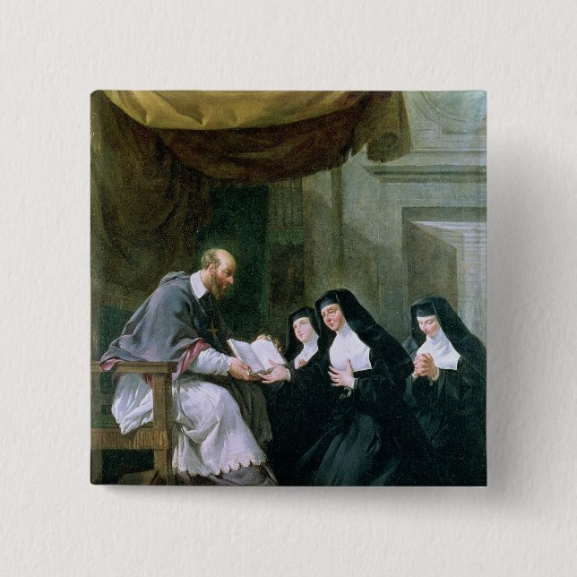 St. Francois de Sales Giving die Regel Button (Vorderseite)