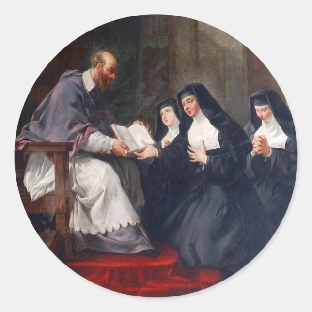 St. Francoise mit St. Jean Runder Aufkleber (Vorderseite)