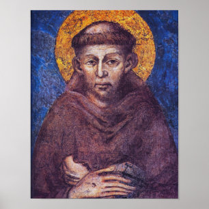 ST FRANKEN DER ASSISI. POSTER