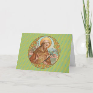 St. Franz von Assisi (BK 002) Leere Grußkarte Karte